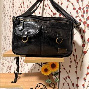 White Mountain Black Crossbody Bag
